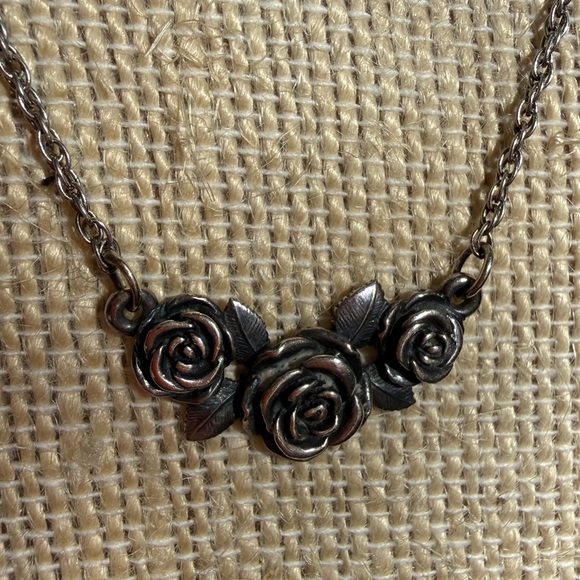 James Avery Sterling Silver Rose Necklace - Picture 5 of 6